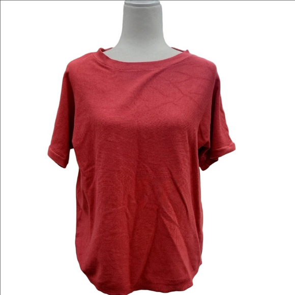 Cable & Gauge Red Boxy Relaxed T-Shirt - Picture 2 of 6